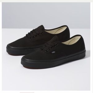 Black authentic vans
